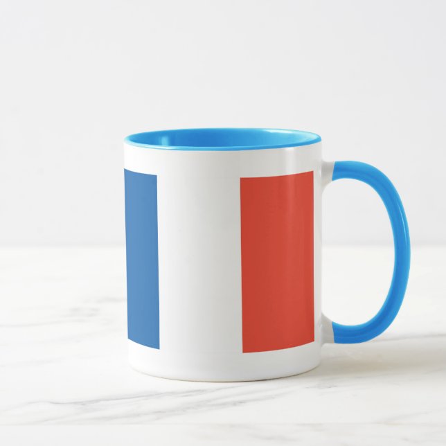 Caneca Lutador taça França azuis estandarte (Direita)