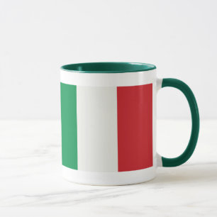 Caneca Lutador taça Itália verdes estandarte