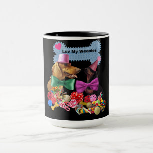 Caneca Luv My Weenies Coffee Mug