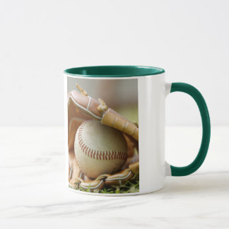Caneca Luva e bola de basebol