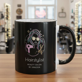 Caneca Luxury Hairstylist Beauty Salon Modern Black