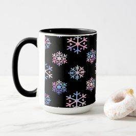 Caneca Luxury Holographic Snowflake Christmas Collection