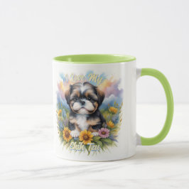 Caneca Luz colorida Shih Tzu Puppy Mug para Pinos de Cach