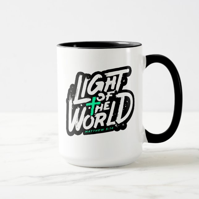 Caneca Luz do mundo matthew 5:14 (Direita)