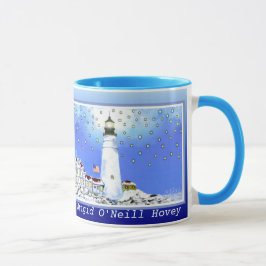 Caneca Luz principal de Portland - queda & inverno por