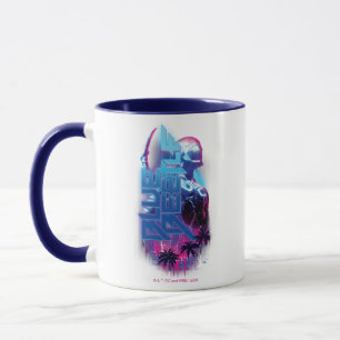 Caneca Luzes da Cidade Retroacesa do Besouro Azul
