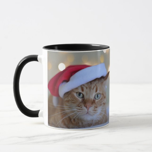 Caneca Luzes de gato e natal (Esquerda)
