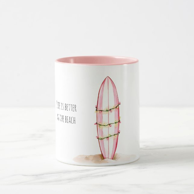 Caneca Luzes de Praia de Prancha de Surfe (Centro)