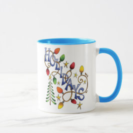 Caneca Luzes do feriado
