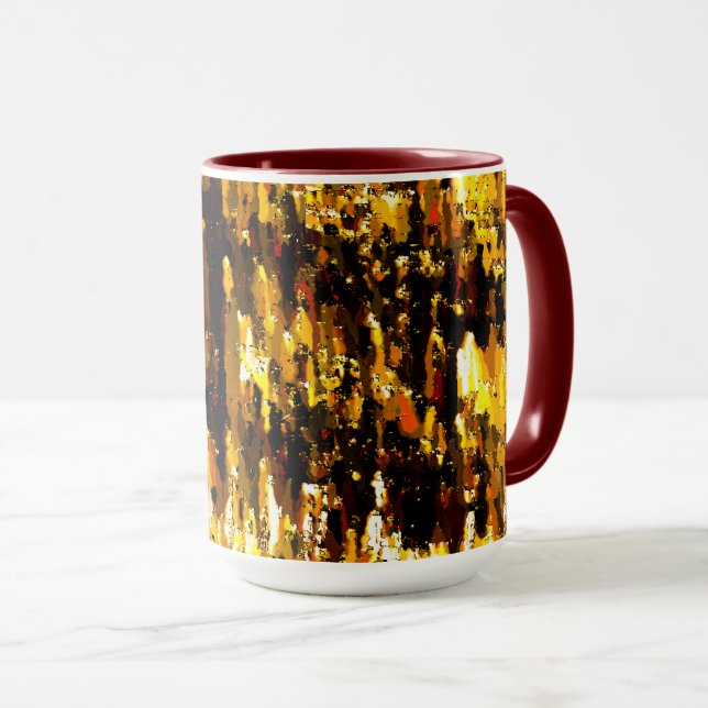 Caneca Luzes foscas de vela sob uma placa de gelo (Frente Esquerda)