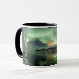 Caneca Luzes Nortes Aurora Borealis