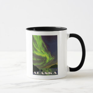 Caneca Luzes nortes e Orcas - Sitka, Alasca