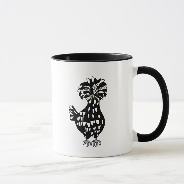 Caneca Má Mãe Clucker Engraçada Galinha (Direita)