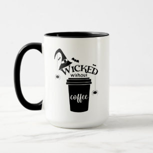 Caneca Má Sem Café – Amante de Café Bruxa Engraçada