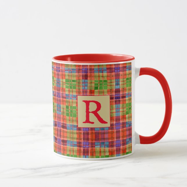CANECA MAC RAE TARTAN Combinação Vermelha + Texto (Direita)