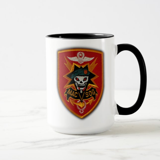 Caneca MAC V SOG Vietnam veteranos de guerra patch Mug (Direita)