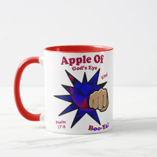 Caneca Maçã Cristã de Olhos de Deus