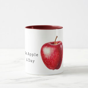 Caneca Maçã Vermelha Por Dia