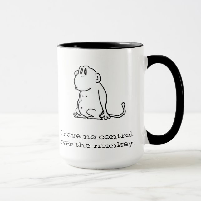 Caneca Macaco Cartoon (Direita)