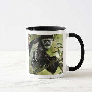Caneca Macaco Colobus Preto e Branco
