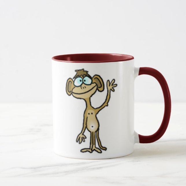Caneca Macaco de Ondas (Direita)