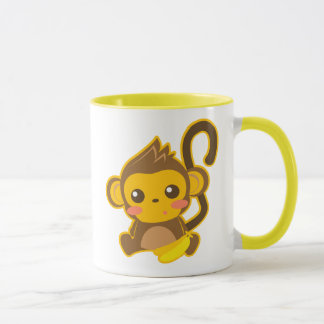 Caneca Macaco pequeno bonito
