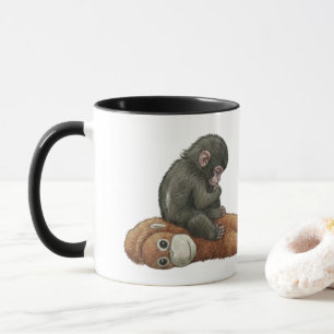 Caneca Macaco Punch, Bebê Orangotango Abraço