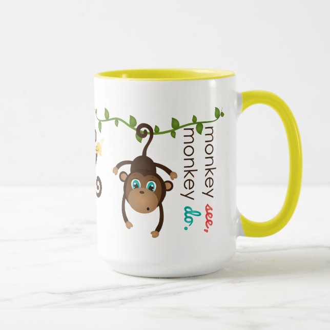 Caneca Macaco Ver Mug (Direita)