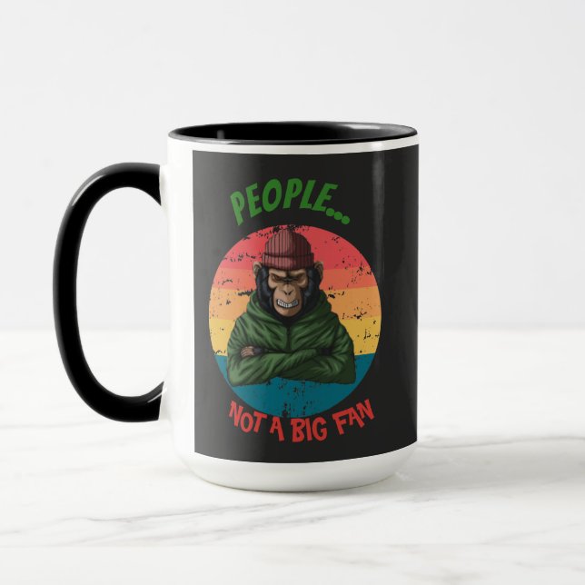 Caneca Macaco Zangado Verde do Guerreiro Urbano (Esquerda)