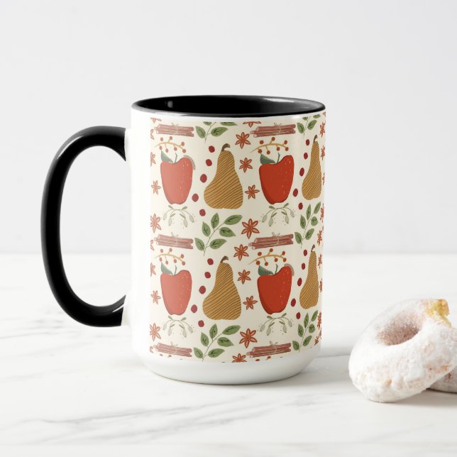 Caneca Maçãs de Queda e Peras Russas (Com Donut)