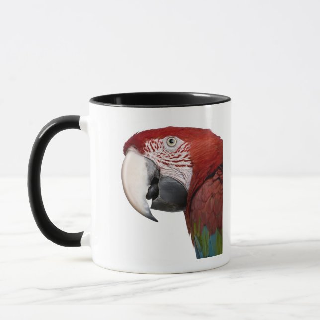 Caneca Macaw Vermelho-e-verde - chloropterus do Ara (Esquerda)