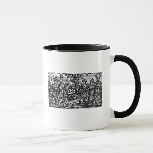 Caneca Macbeth, Banquo e as três bruxas (Direita)