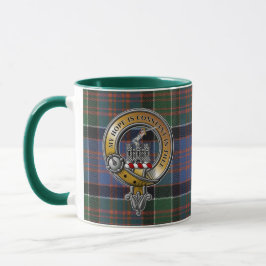Caneca MacDonald Clanranald Tartan e Crachá