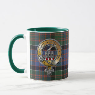 Caneca MacDonald Clanranald Tartan e Crachá