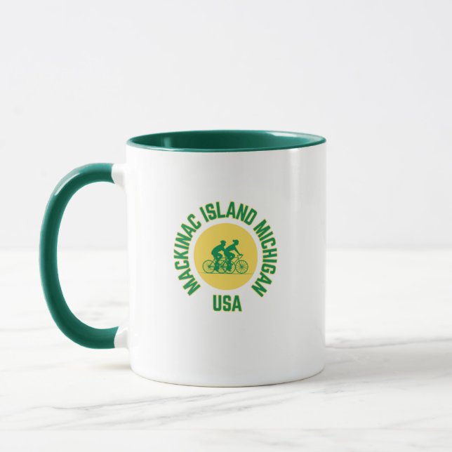Caneca Mackinac Island Michigan Hometown Coffee Mug (Esquerda)