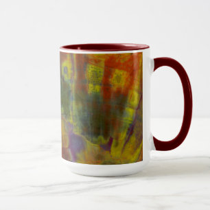 Caneca Madeira Petrificada Arco-íris