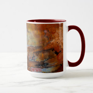 Caneca Madeira Petrificada Marrom