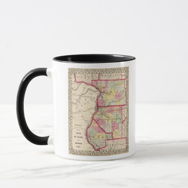 Caneca Madison, Rua Clair, condados de Monroe (Esquerda)