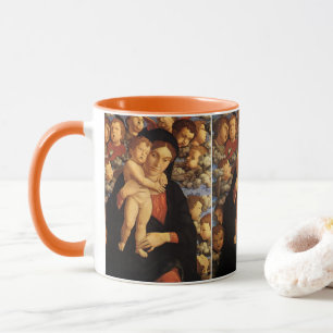 Caneca Madona do Cherubim por Andrea Mantegna