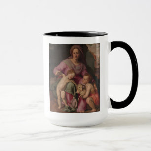 Caneca Madonna & criança com St John o baptista