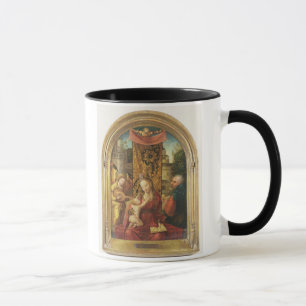 Caneca Madonna e a criança Enthroned