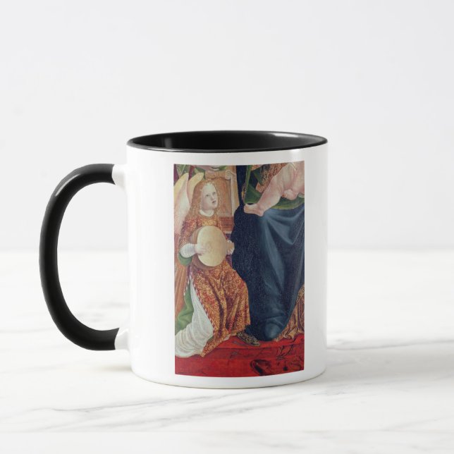 Caneca Madonna e criança com músicos do anjo (Esquerda)