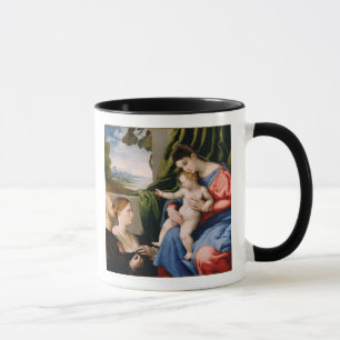 Caneca Madonna e criança com o St John infantil