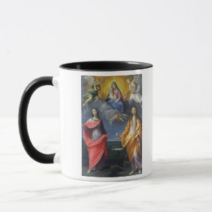 Caneca Madonna e criança com St. Lucy e Maria Madalena