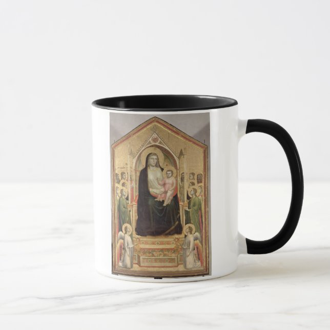 Caneca Madonna e criança Enthroned, c.1300-03 (PRE-restor (Direita)