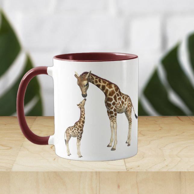 Caneca Madre Giraffe e Baby Giraffe (Criador carregado)