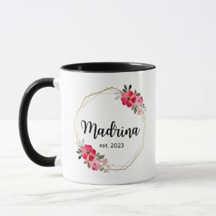 Caneca Madrina Coffee Mugs 2023, Quieres Ser Mi Madrina