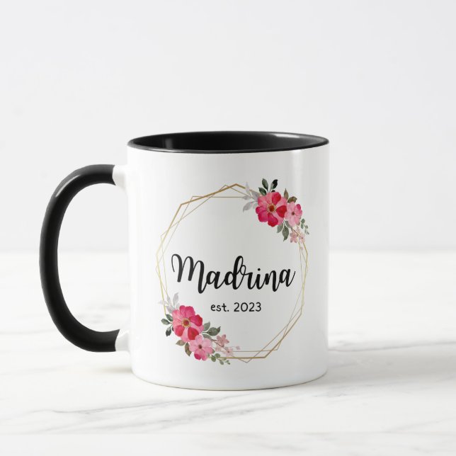Caneca Madrina Coffee Mugs 2023, Quieres Ser Mi Madrina (Esquerda)