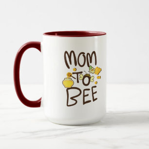 Caneca Mãe Abelha com Decoração de Desenho Animado