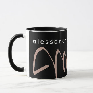 Caneca Mãe Ano de Estabelecimento Nome Minimalista Modern